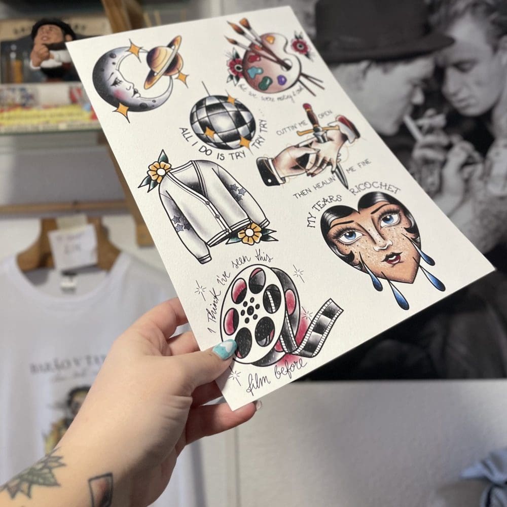 Taylor Swift – Folklore flash tattoo (digital version)