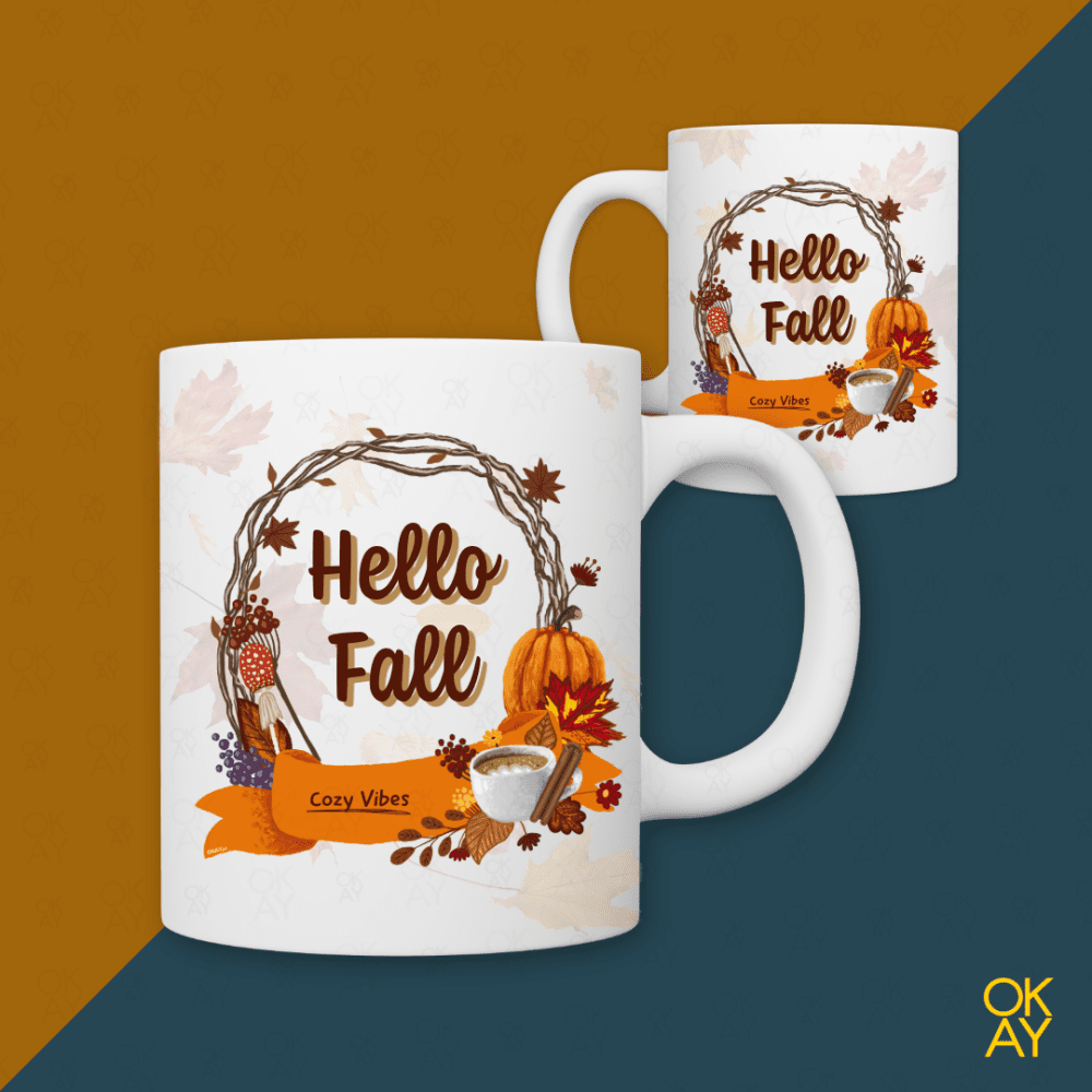 Caneca Outono Hello Fall